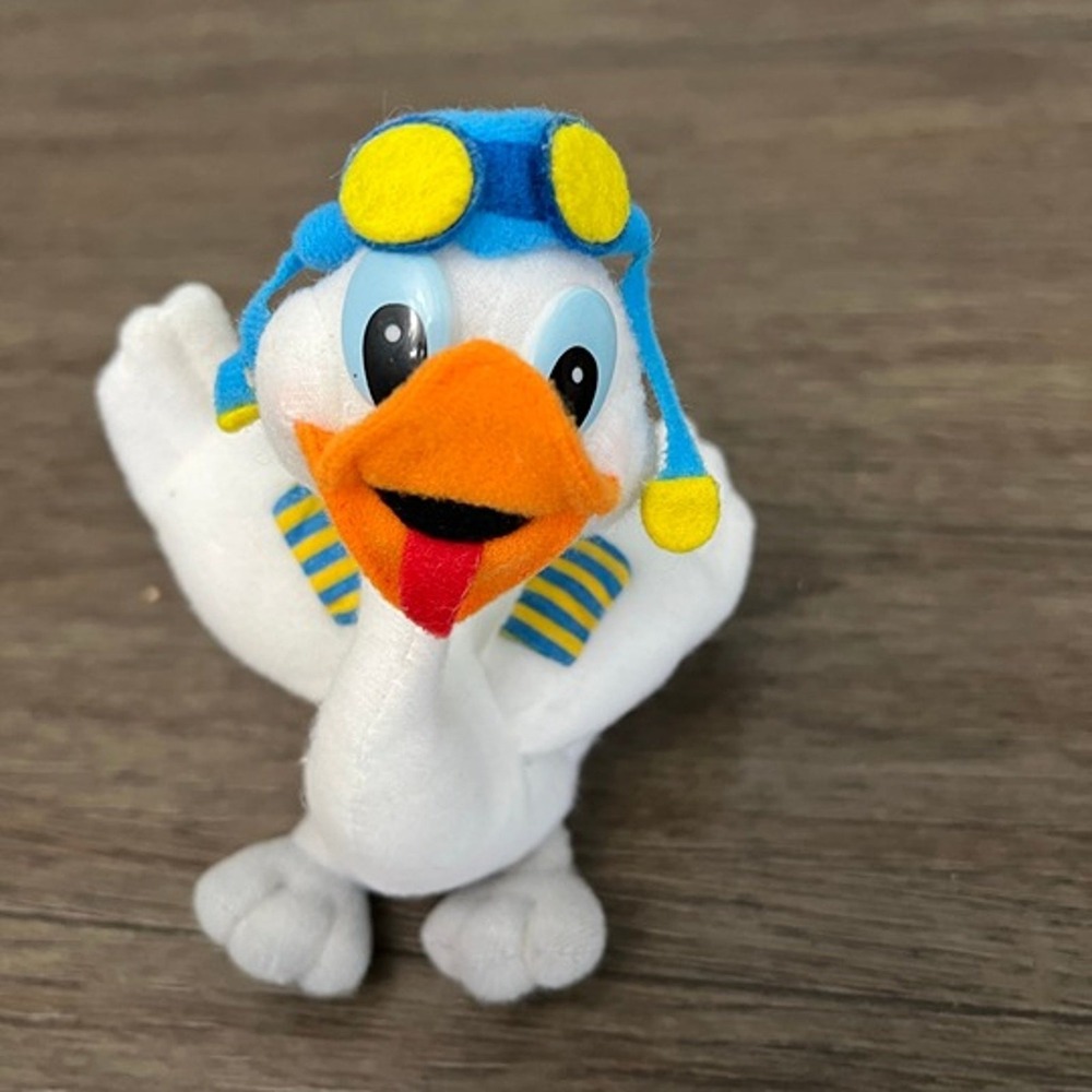 KLM Royal Dutch Airlines Swan Captain Plush Stuffed Animal Toy Aviation Pilot